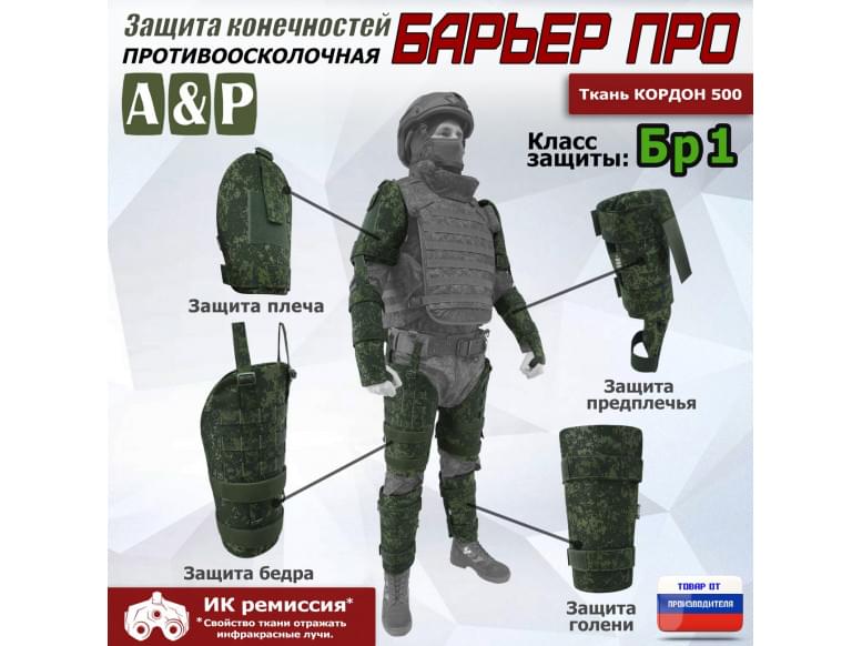 Комплект противоосколочной защиты "Барьер ПРО". Класс защиты Бр 1. 