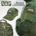 Шеврон на липучке «Триколор Россия». Размер 80х50 мм. 