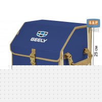 Органайзер-саквояж "Союз" в багажник Geely (Джили), размер M. Цвет: синий с бежевой окантовкой.