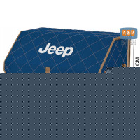Органайзер-саквояж "Союз" в багажник Jeep (Джип), размер XL. Цвет: синий с бежевой прострочкой Ромб.