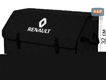 Органайзер-саквояж "Союз" в багажник Renault (Рено), размер XL Plus. Цвет: черный с черной прострочкой Ромб.