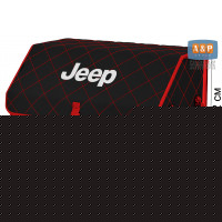 Органайзер-саквояж "Союз" в багажник Jeep (Джип), размер XL. Цвет: черный с красной прострочкой Ромб.