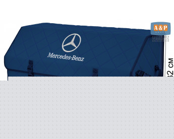 Органайзер-саквояж "Союз" в багажник Mercedes (Мерседес), размер XXL. Цвет: синий с синей прострочкой Ромб.