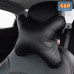 Подушка-косточка автомобильная под шею. Большая. Экокожа. 